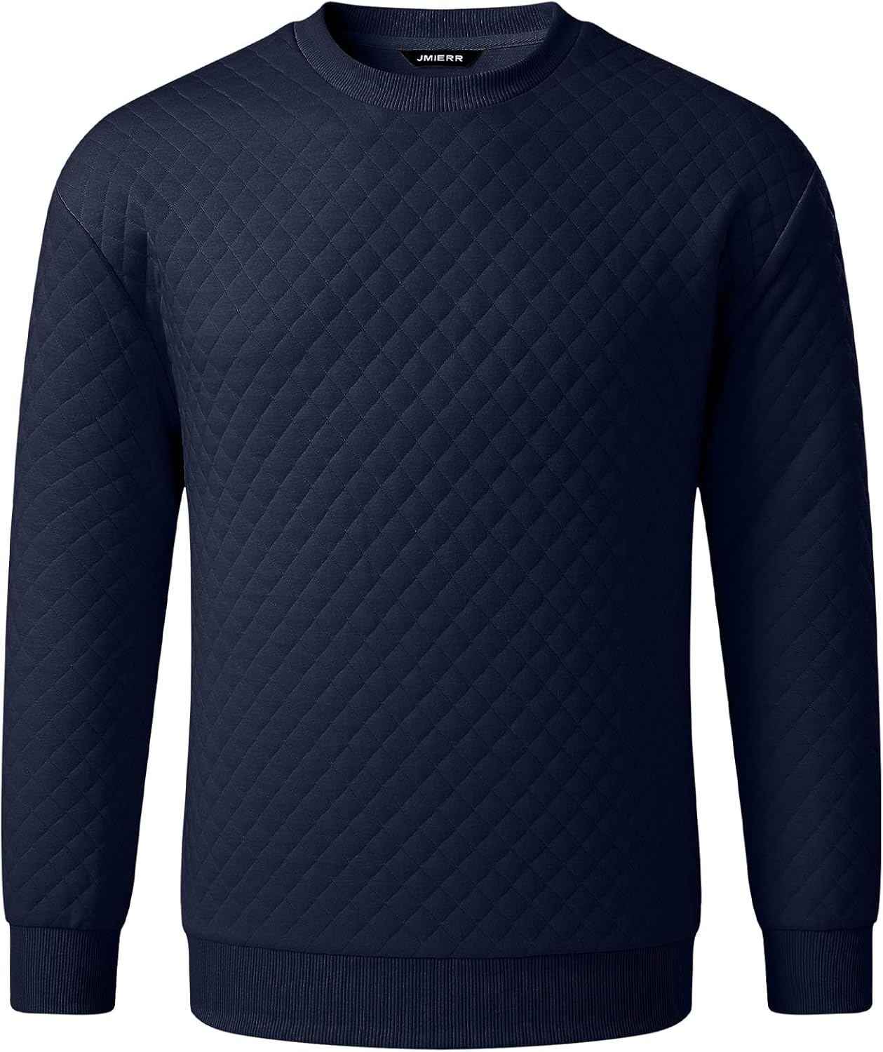 JMIERR Men's Quilted 2 Piece Casual Outfits Crewneck Sweatshirt Tracksuit & Joggers Sweatpants Sweatsuit Set - Image 6