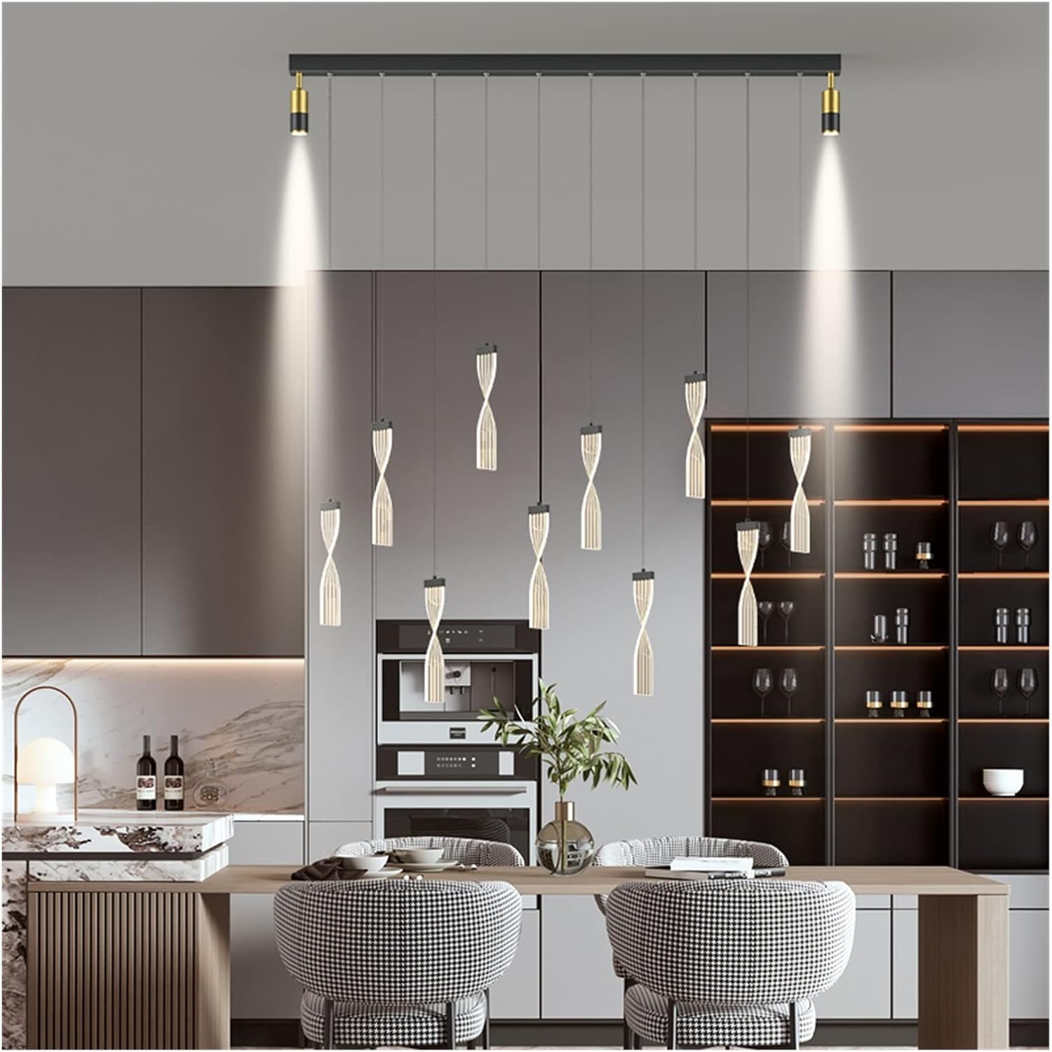 Hanging Lamp, LED Modern Chandelier Lamp, Decorative Table