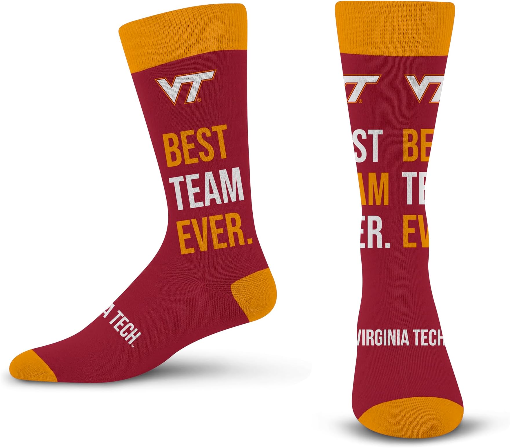 For Bare Feet Best Team Ever Crew Sock NCAA