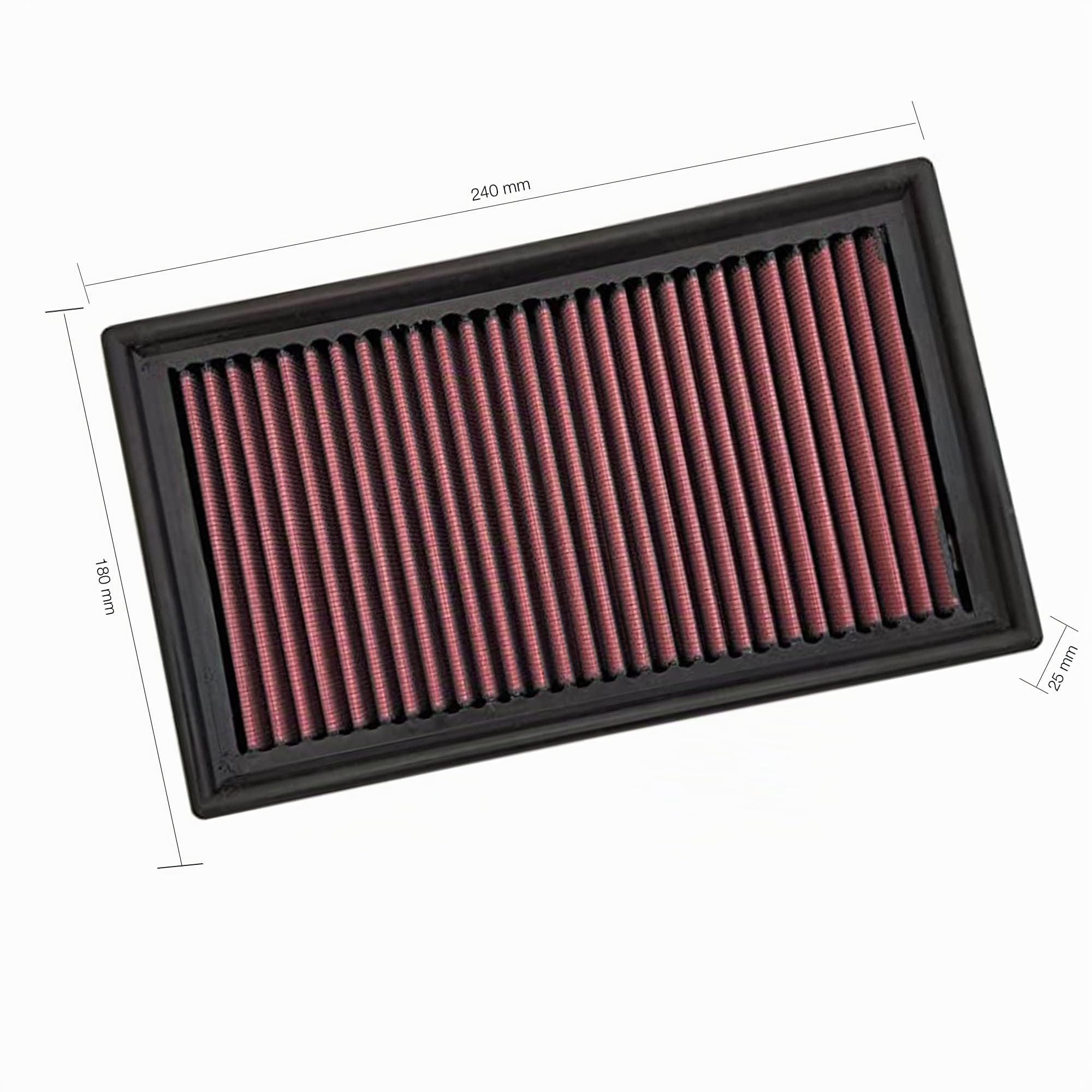 Simoni Racing SR41 Filtro Aria Sportivo, Filtro Aria a Pannello, Filtro Aria Lavabile e Riutilizzabile