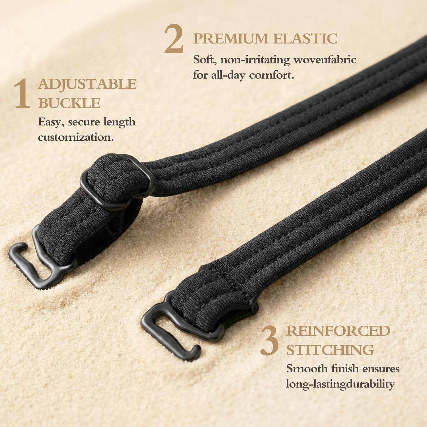 W&F APPAREL 2 Adjustable Spare Swimsuit Straps Replacement/Bathing Suit Strap