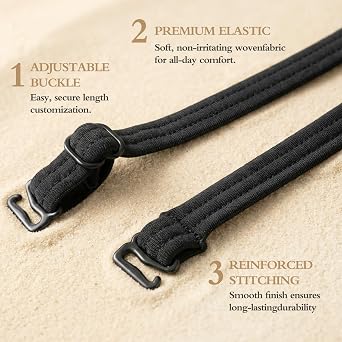 W&F APPAREL 2 Adjustable Spare Swimsuit Straps Replacement/Bathing Suit Strap