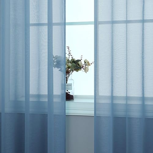 Miniatura 3 de Cortinas transparentes de lino sintético con ojal