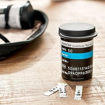 Platinum Test Strips, Platinum 50 Count (Pack of 1), Testing Blood Glucose, Set with Basket Goods Store