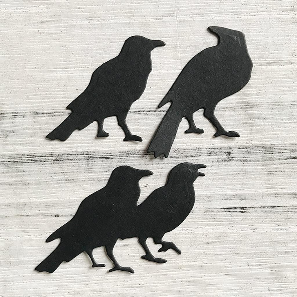 Halloween Crows Metal Die Cuts, Cutting Dies for Card Making