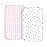 100% Organic Cotton 2 Pk Bedside Sleeper Bassinet Fitted Mattress Sheets for Mika Micky, Baby Delight, Ronbei, Chicco, KoolerThings, Cloud Baby, AMKE, Angelbliss, Maxi-COSI, Arm\'s Reach, Plus. Girl