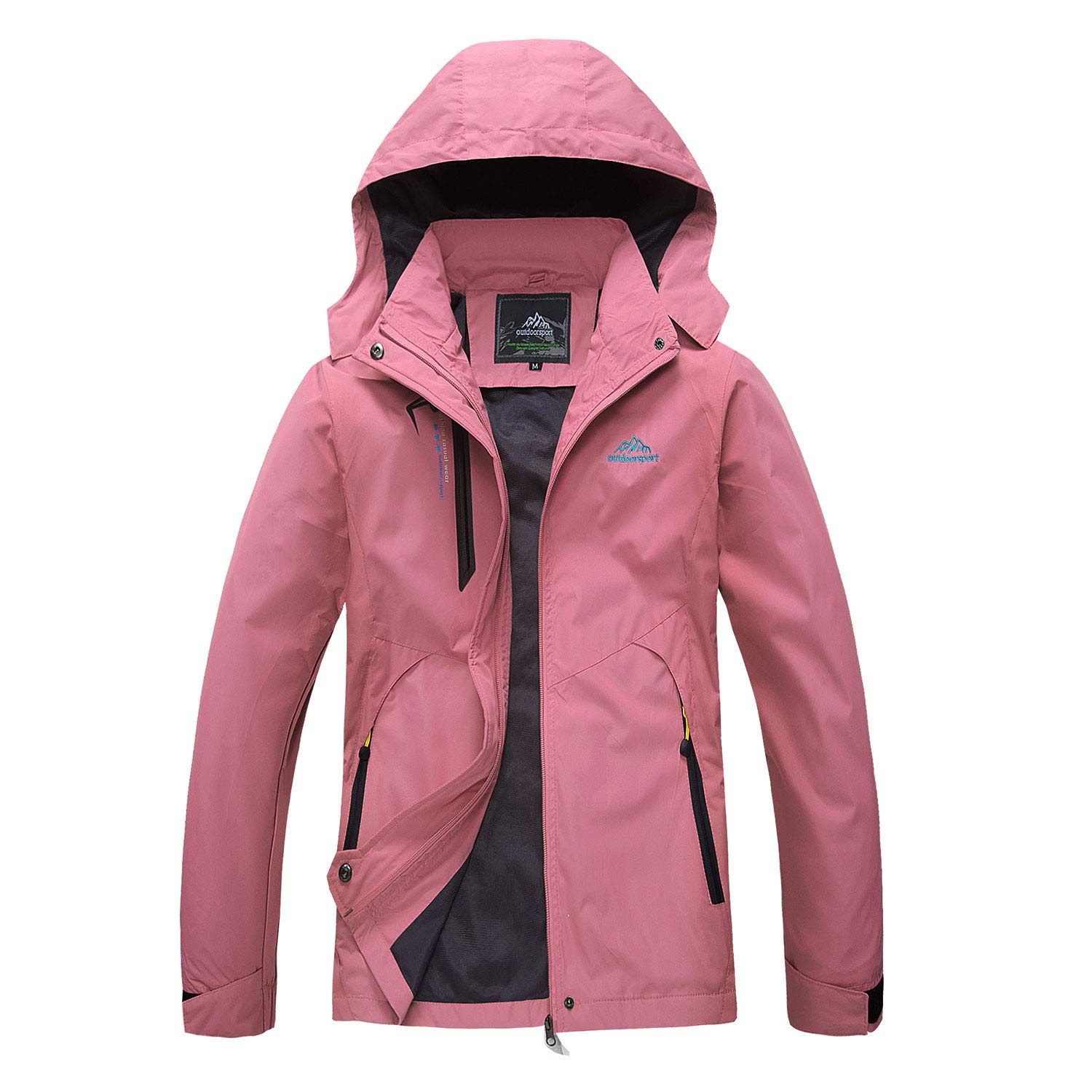 Chaqueta impermeable ligera para mujer Sports Mountain Chaqueta cortavientos