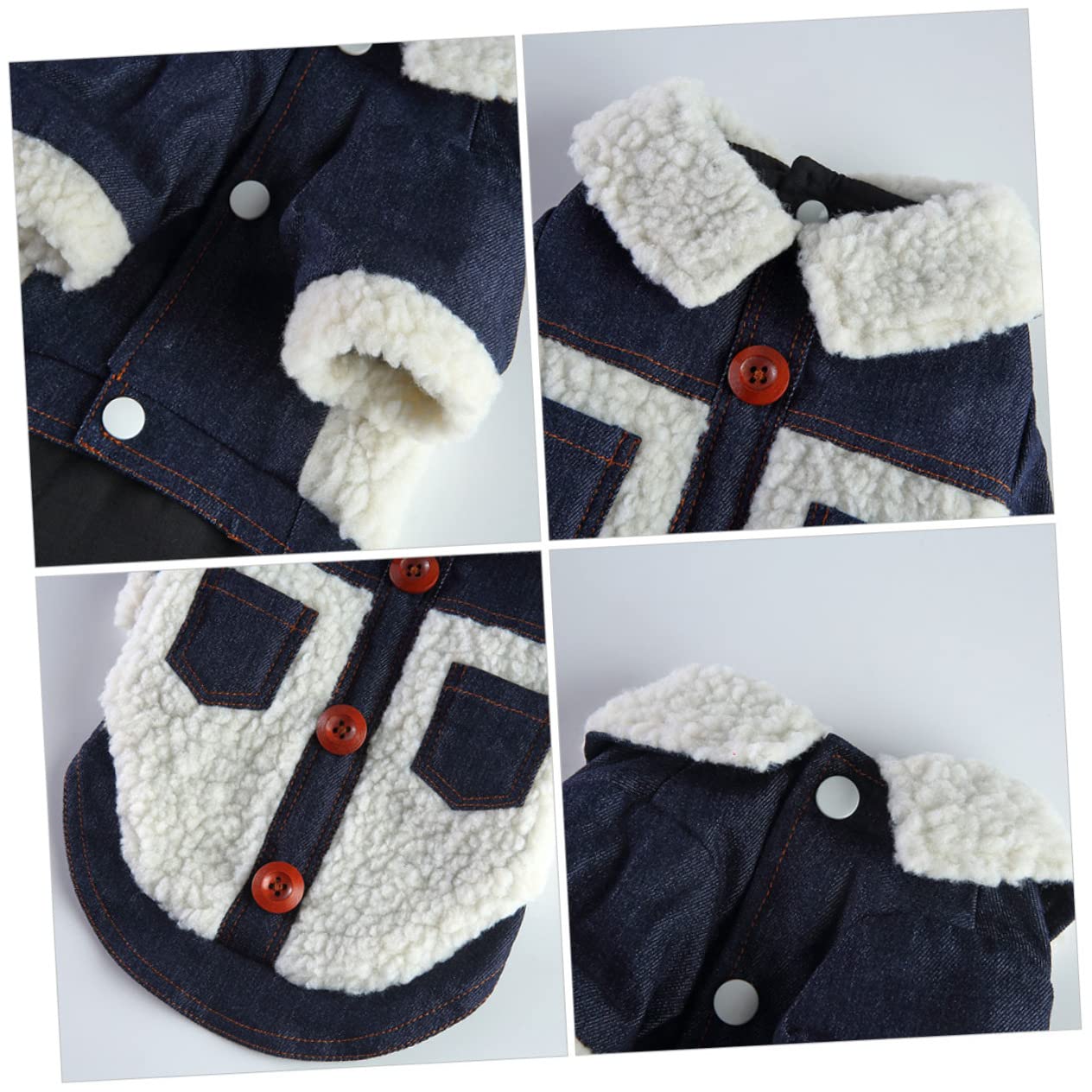 YARNOW 2pièces Manteau Hiver pour Chien Coton Respirant Chaude Et Coupe-Vent pour Animaux Vêtement Stylé Et Confortable Beige