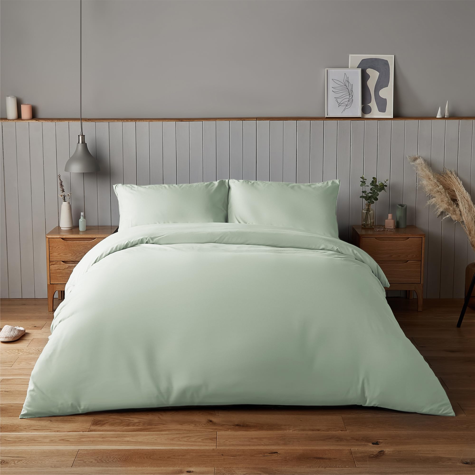 Silentnight Supersoft 4 Piece Bed Set, Sage Green, King — image 1