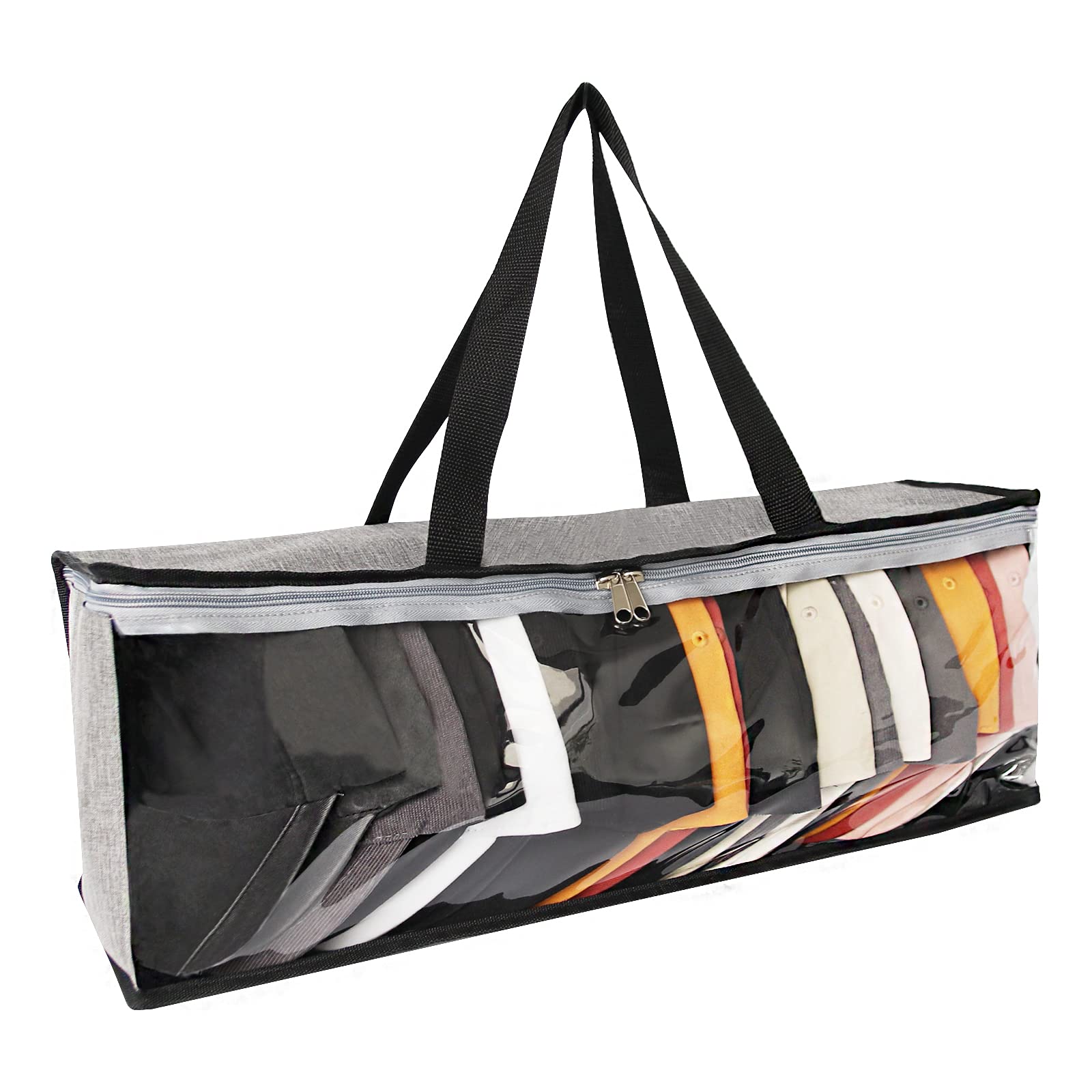 ARTWIND Hat Organizer, Hat Storage for Baseball Caps, Grey Hat/Cap Holder Case, Holds Up to 20 Hats, Zipper Closure Portable Cap Storage Bag