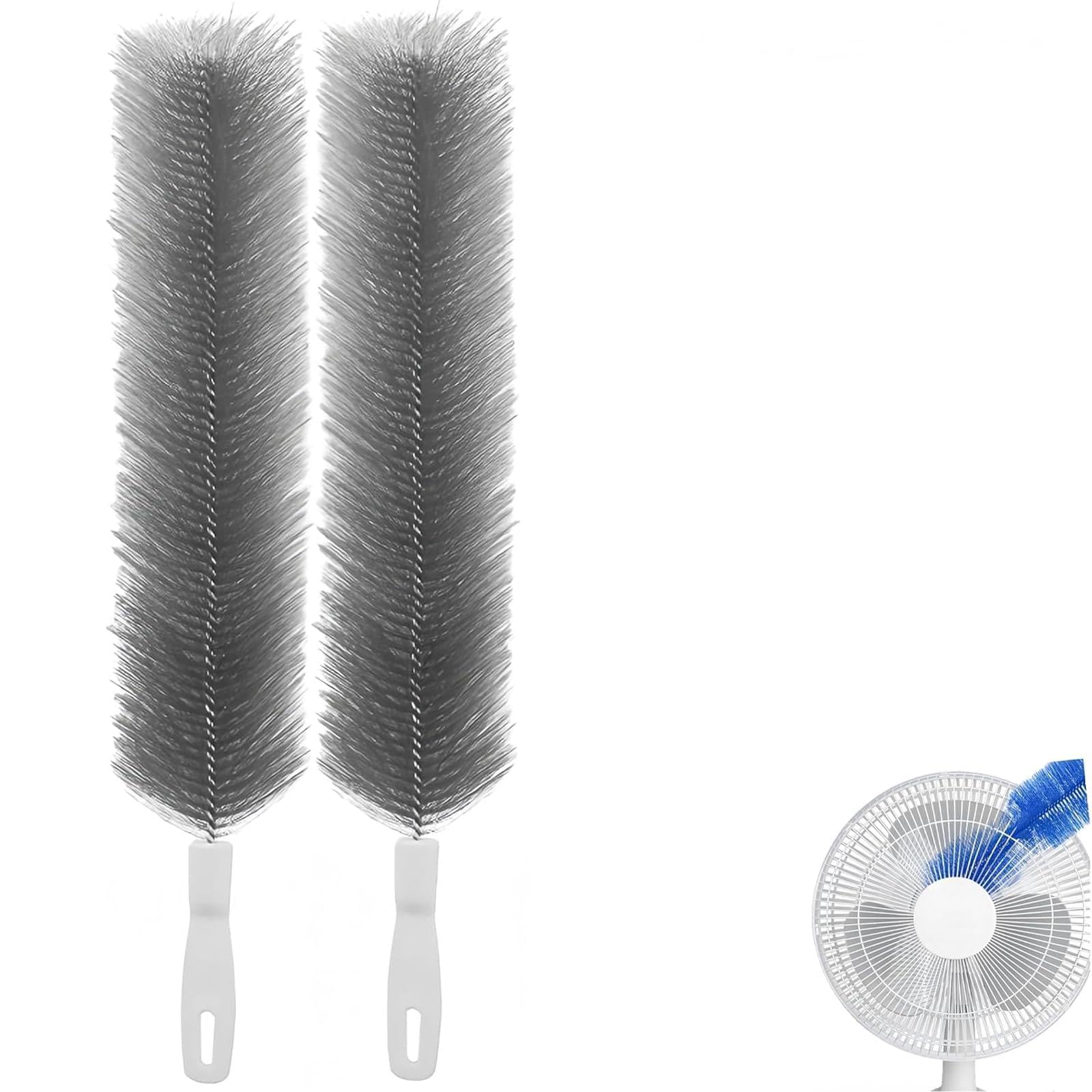 Bendable Microfiber Head, Fan Cleaning Brush,Ceiling Fan Cleaner Duster,2026 Fan Cleaner Brush Reusable Dust Remover Washable ldeal,Dusters For Cleaning for Electric Fans Air Conditioning (C-2PCS)