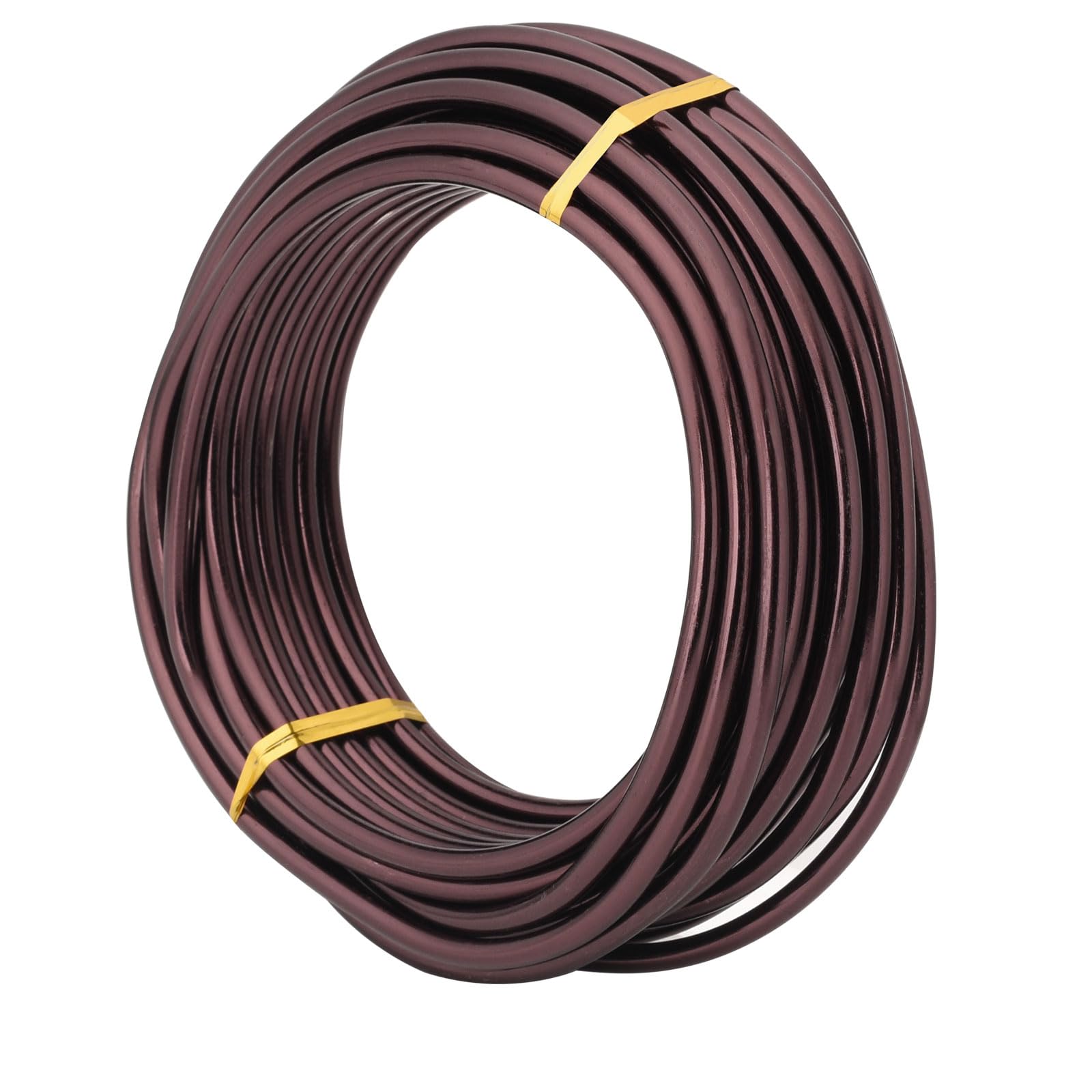 Bonsai Training Wire,250g Brown 6 Gauge (4.0mm) Anodized Aluminum Craft Wire 7.0m, Flexible Armature Wire for Bonsai, Sculpting, Jewelry Making, Wrapping & DIY Projects，Choose Your Size(Brown-4.0mm)