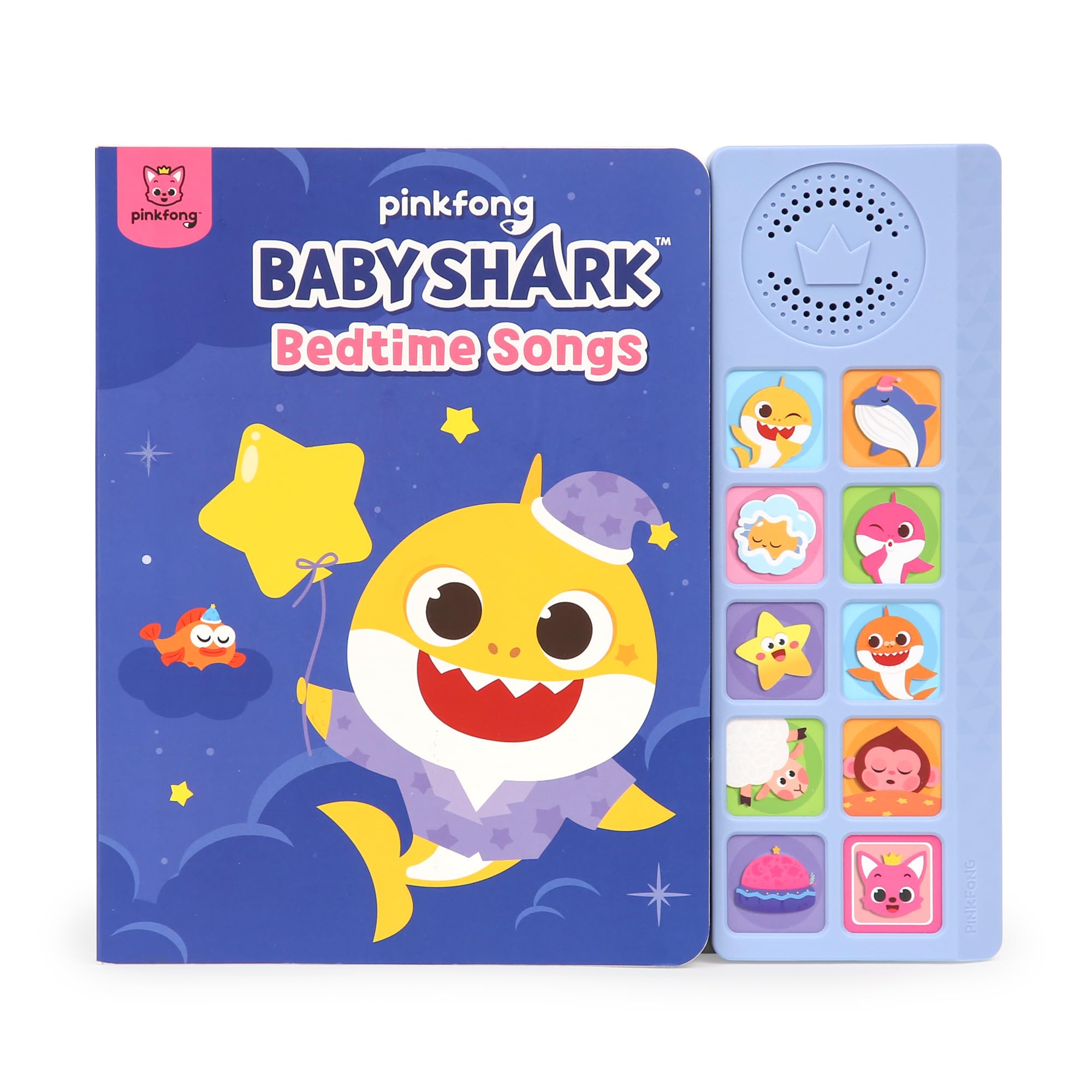 Baby Shark Livre sonore à 10 boutons pour enfants, livres d'apprentissage interactifs pour tout-petits, jouets d'apprentissage et d'éducation, cadeaux pour bébés requins pour enfants
