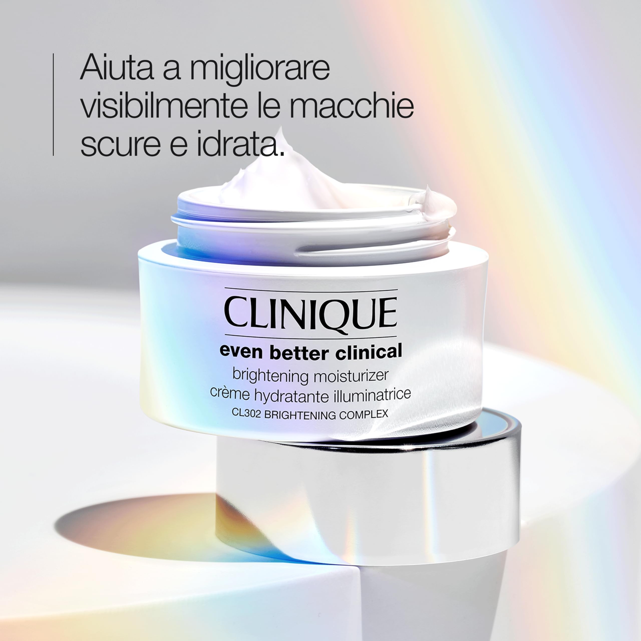 Clinique Even Better Clinical Brightening Moisturizer idratante con acido salicilico e vitamina C | Idratazione e riduzione delle macchie scure, 50 ml