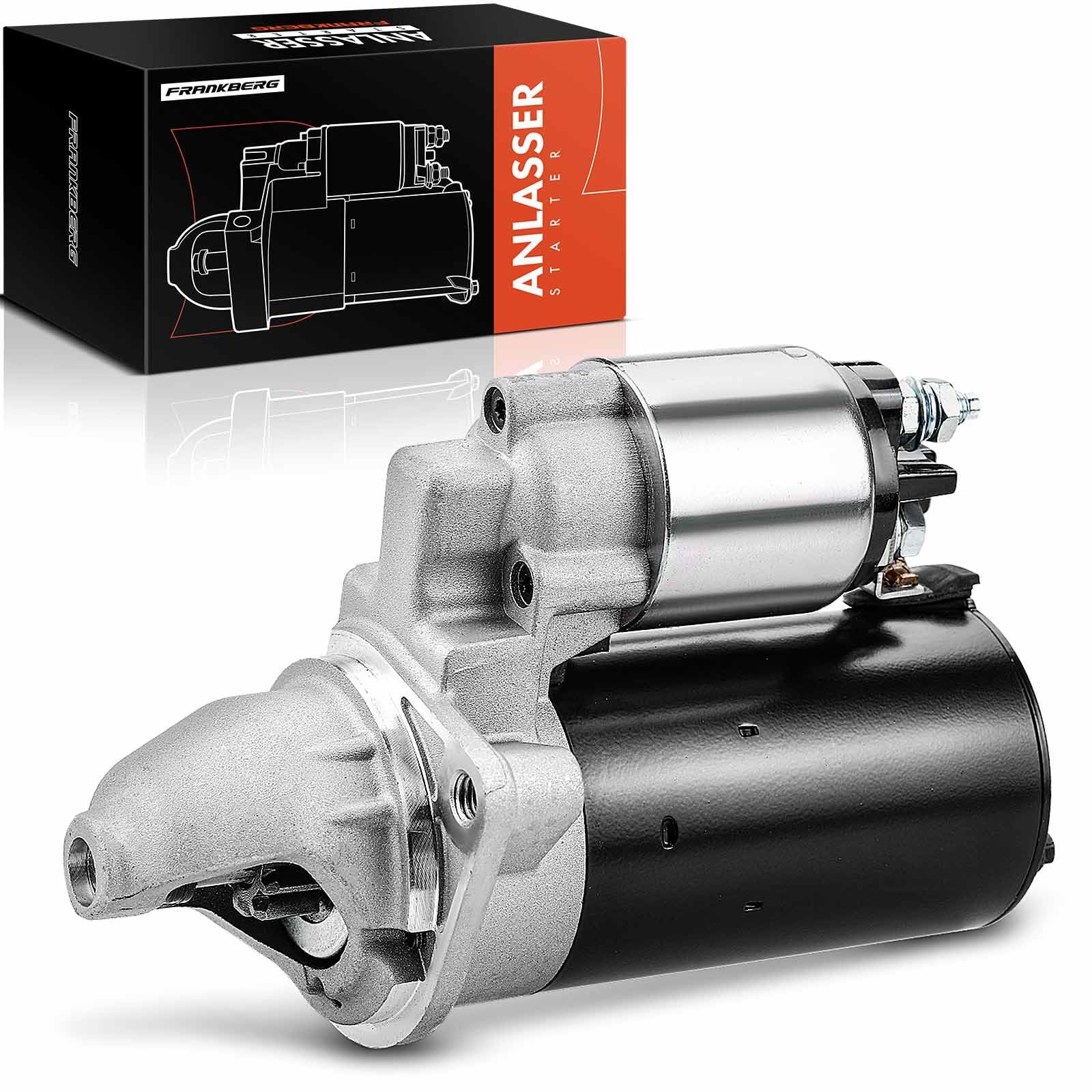 Frankberg Motorino d'avviamento benzina 17 kW 12 V 9 denti 33325 | Compatibile con: Serie 1 Cabrio E88, Serie 1 E81, Serie 3 Coupé E92, Serie 3 Touring E91, Serie 3 Cabrio E93