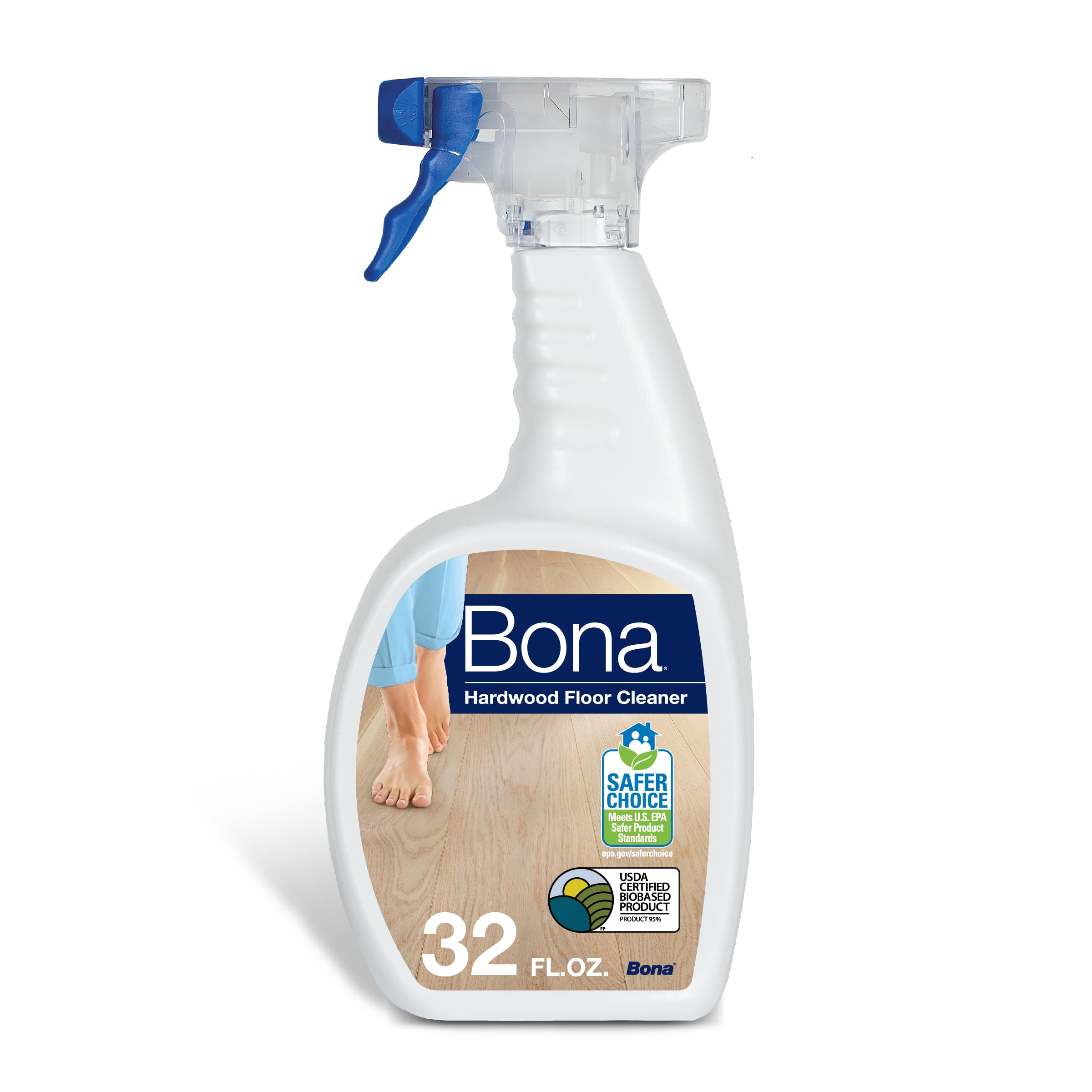 Bona Hardwood Floor Cleaner Spray - 32 fl oz - Unscented - Residue-Free Household Floor Cleaning Solution for Wood Floors