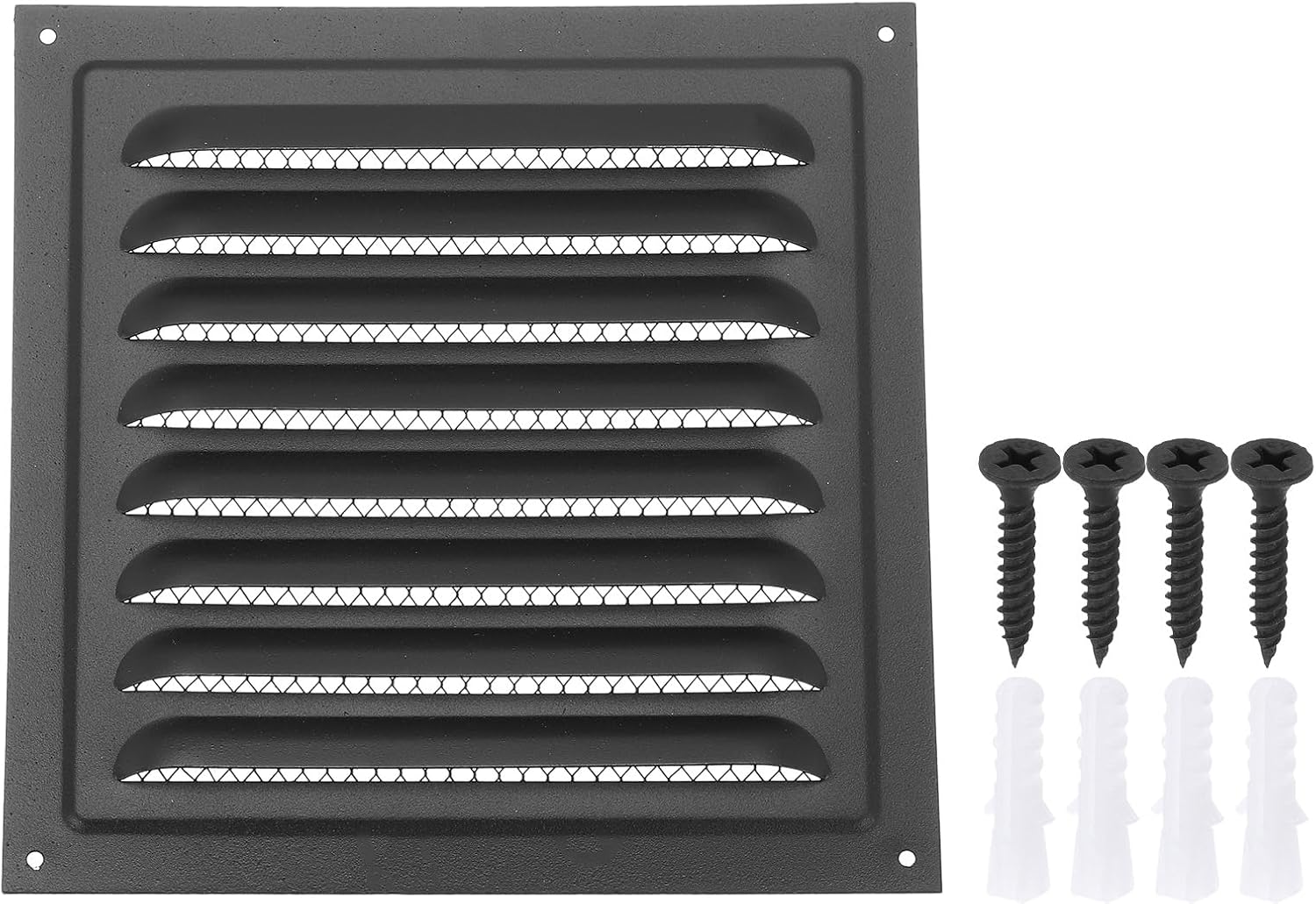 PATIKIL 8"x8" Stainless Steel Gable Vent, Exterior Wall Outlet Vent