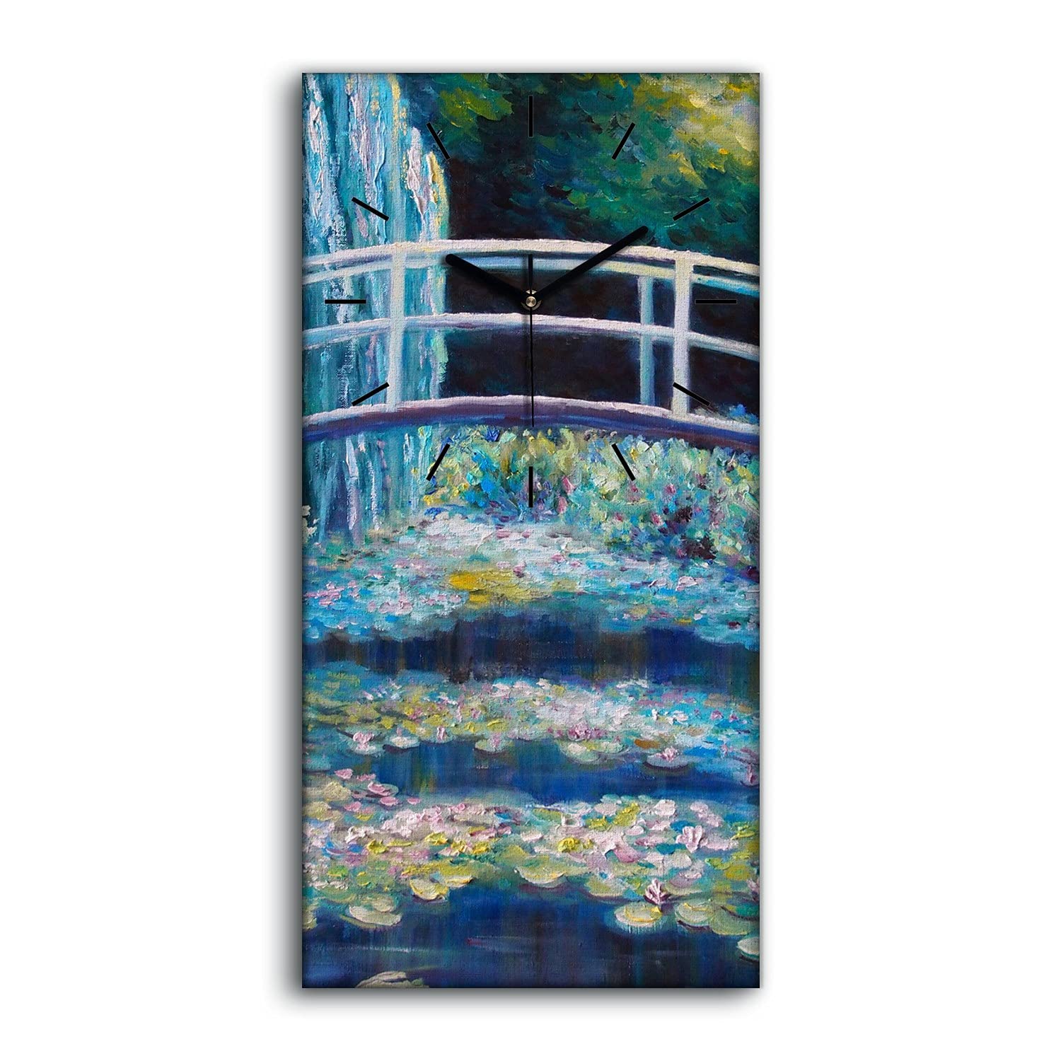 Horloge sur Toile Art Mural Salon Moderne Tableau Horloge Chambre 30x60cm