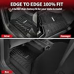 LASFIT Floor Mats for 2013-2018 Dodge Ram 1500/2500/3500 Crew Cab, For 2019-2024 Ram 1500 Classic Crew Cab (19-24 Only for Classic) All Weather Truck Mats (Only for 4 Full Doors) Custom Fit TPE Liners
