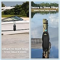 Vista 2 de Defensas de Barco Fáciles de Instalar Parachoques para Atraque Defensa Ideal para Pontón, Lobina, Moto Acuática y Barcos de Pesca