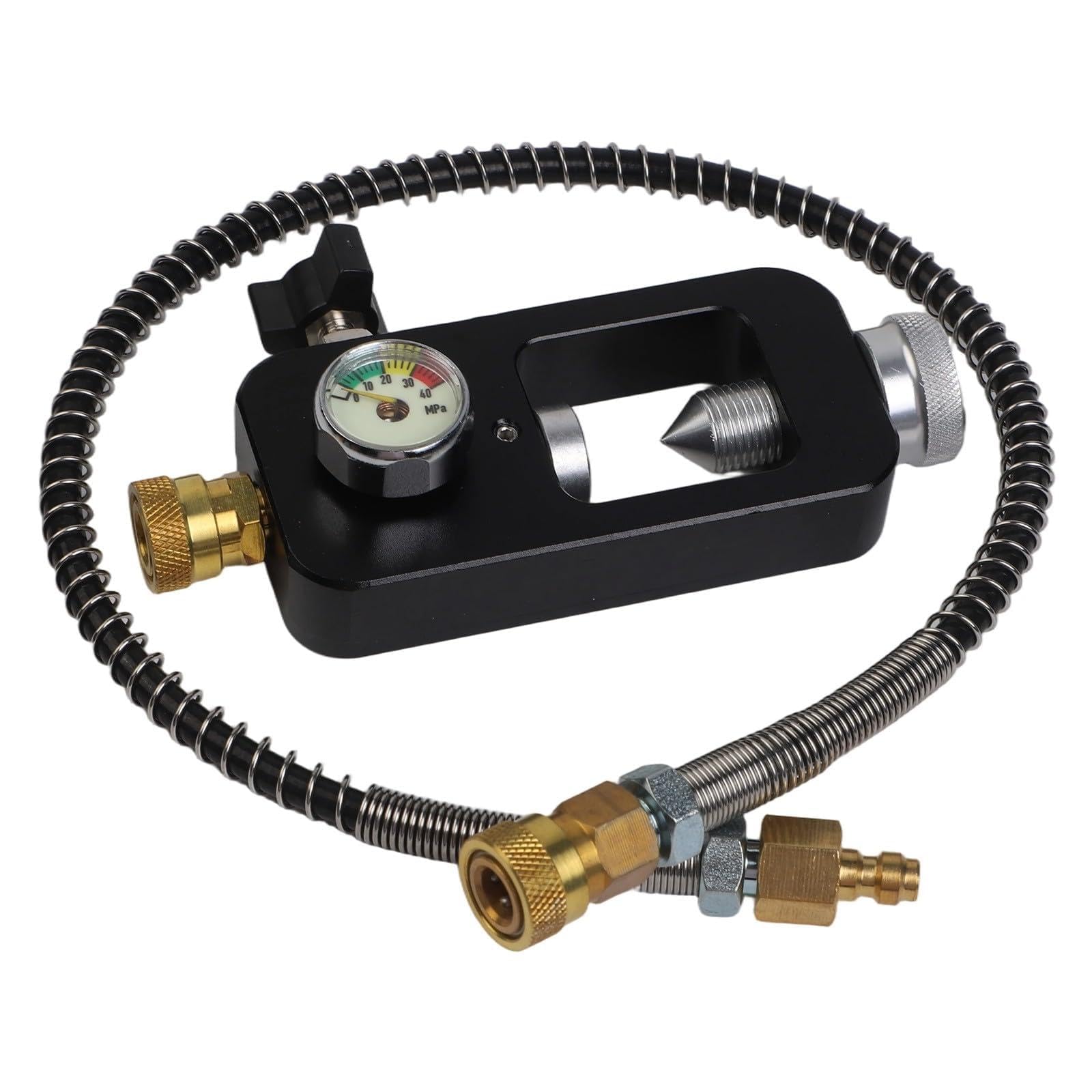 Helilyco 4500PSI DIN Valve Scuba Adapter, 8/9/10mm Quick Disconnect Fill Station Diving Air Bottle & HPA for Tank no table no hose