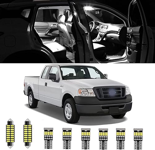 AWALITED Kit de luces LED interiores F150 de 13 Uds. Super brillante LED Map Dome Bombillas para Ford F150 2004 2005 2006 2007 2008 Pickup todos los