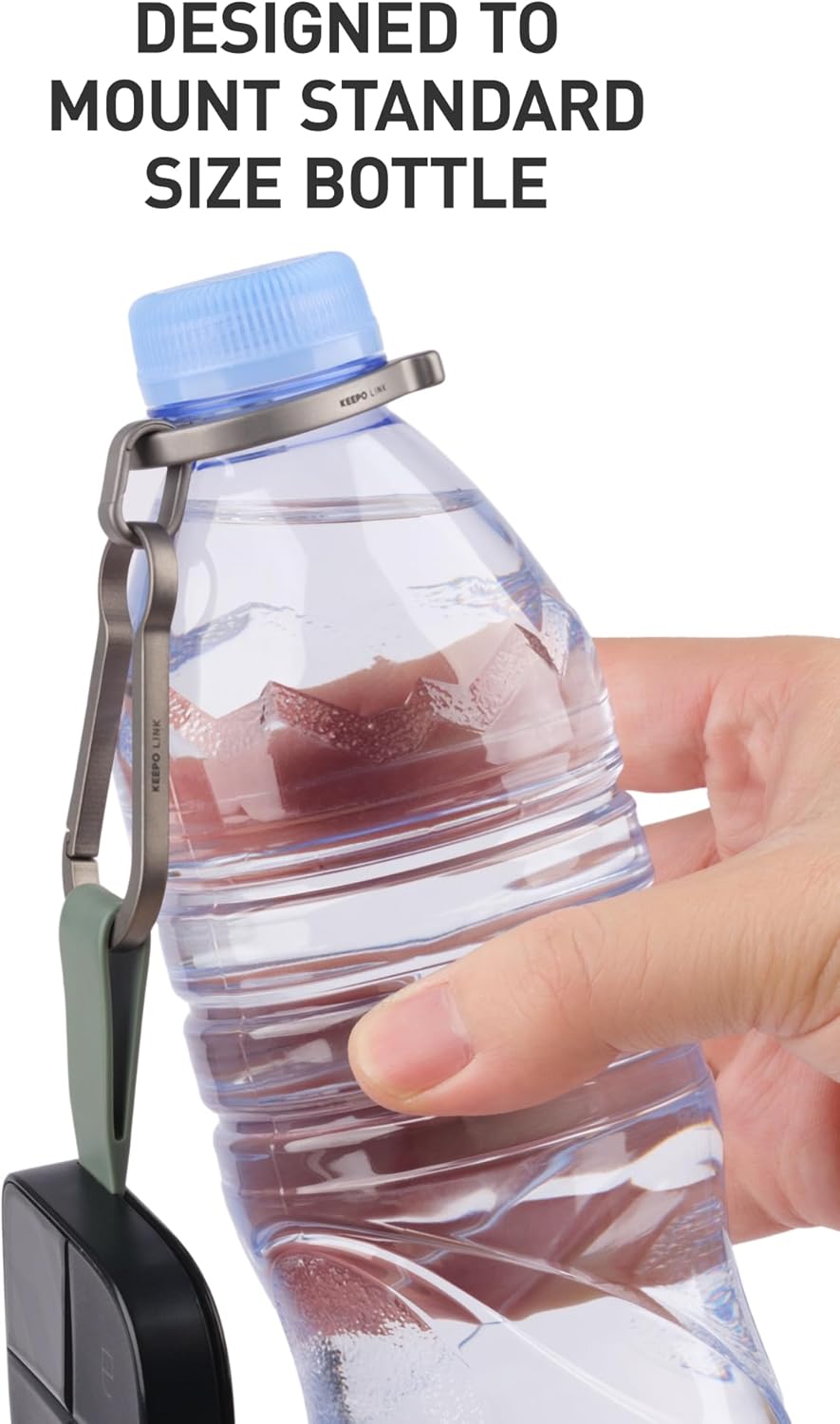 KEEPO LINK Titanium Water Bottle Holder, Keychain Water Bottle Clip for Everyday Carry Outdoor Hiking & Climbing, OLT04 - Image 6