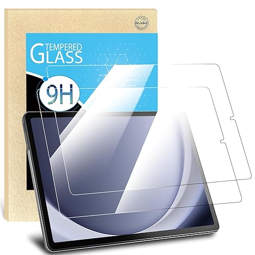 2 Pack Screen Protector for Samsung A9 8.7inch, Tempered Glass Screen Protector for Samsung Galaxy Tab A9 SM-X110/X115/X117, 9H Hardness, Anti-Scratch, Bubble-Free Installation, HD Clear, Anti-Fingerprint