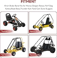 Vista 6 de GREHUA Kit de Banda de Freno de Go Kart de 4" y Cable de Acelerador de 71" Compatible con Predator 212cc 196cc 6.5hp GX160 GX200 Manco Bandit