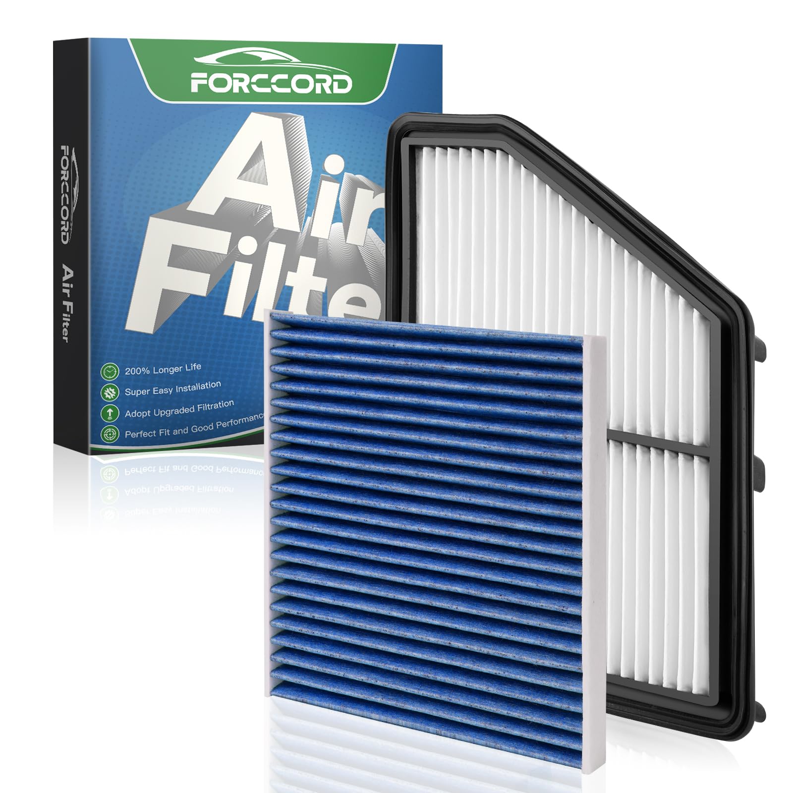 Forccord Cabin & Engine Air Filter Combo