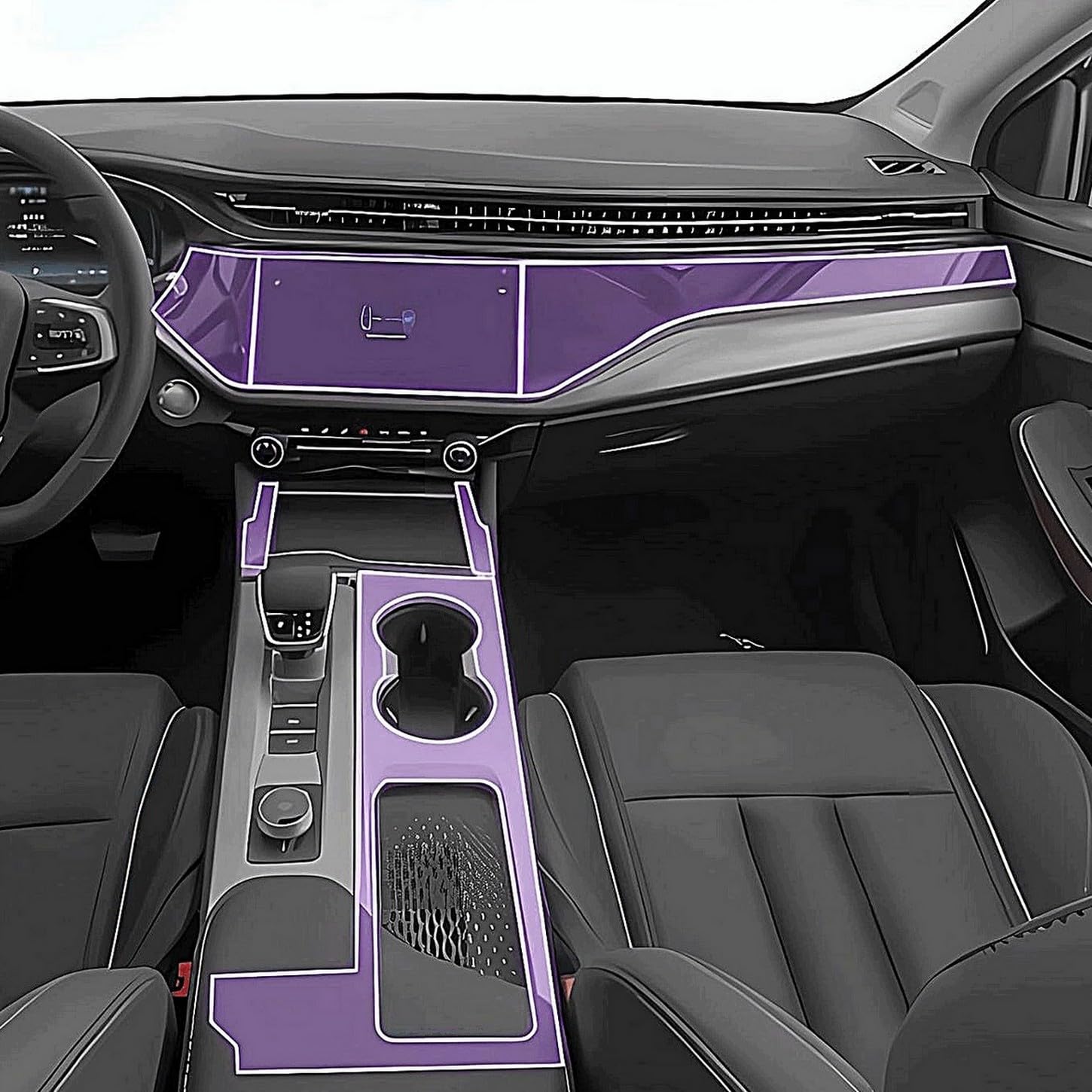 Protector para consola central de coche Chery Omoda S5 lámina antiarañazos