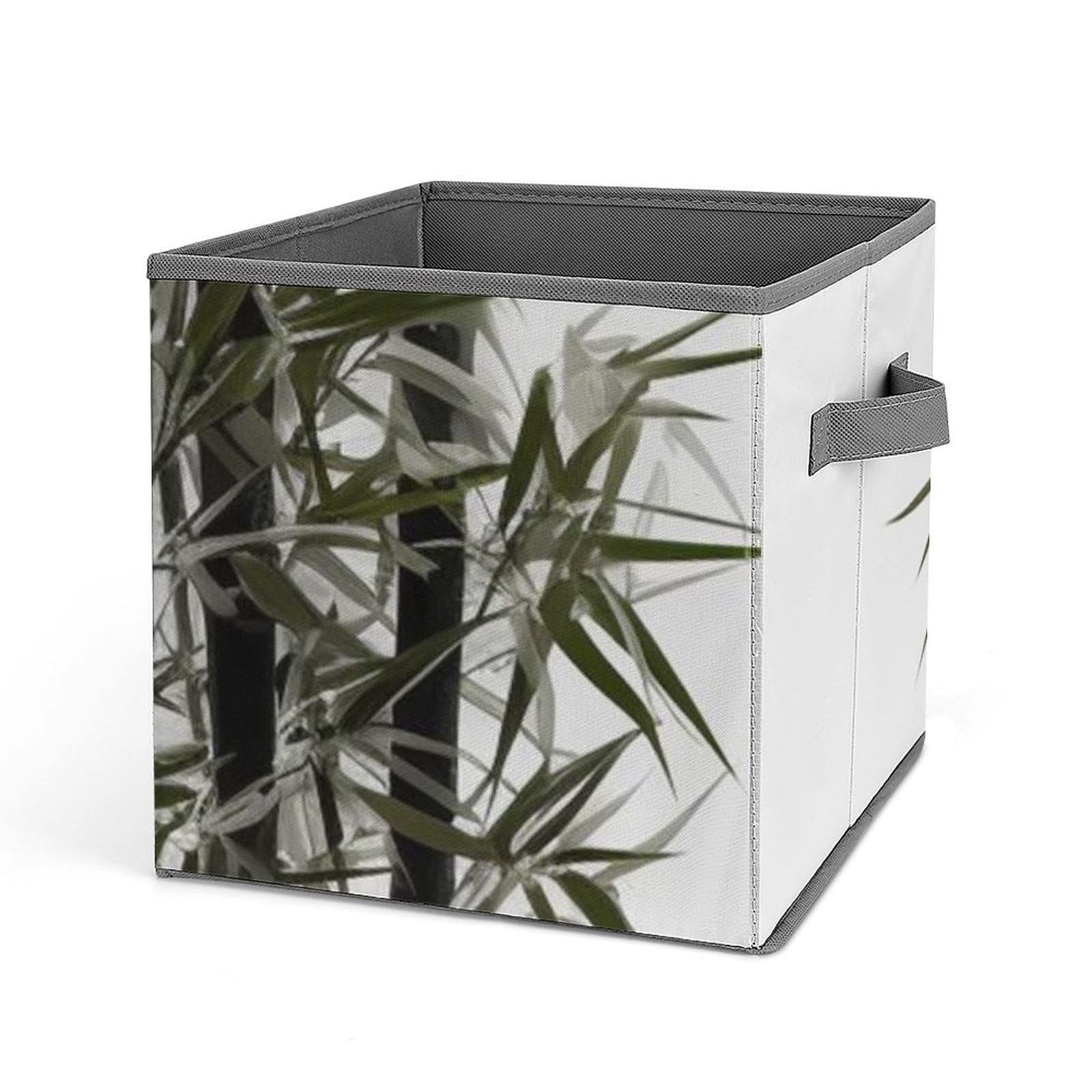 DWVTSLH Asian Cube Storage Bins with Handle, Foldable Storage Cubes, 11 Inch Large Storage Baskets, Washable Fabric Closet Organizer for Shelves, Decorative Clothes Storage Boxes