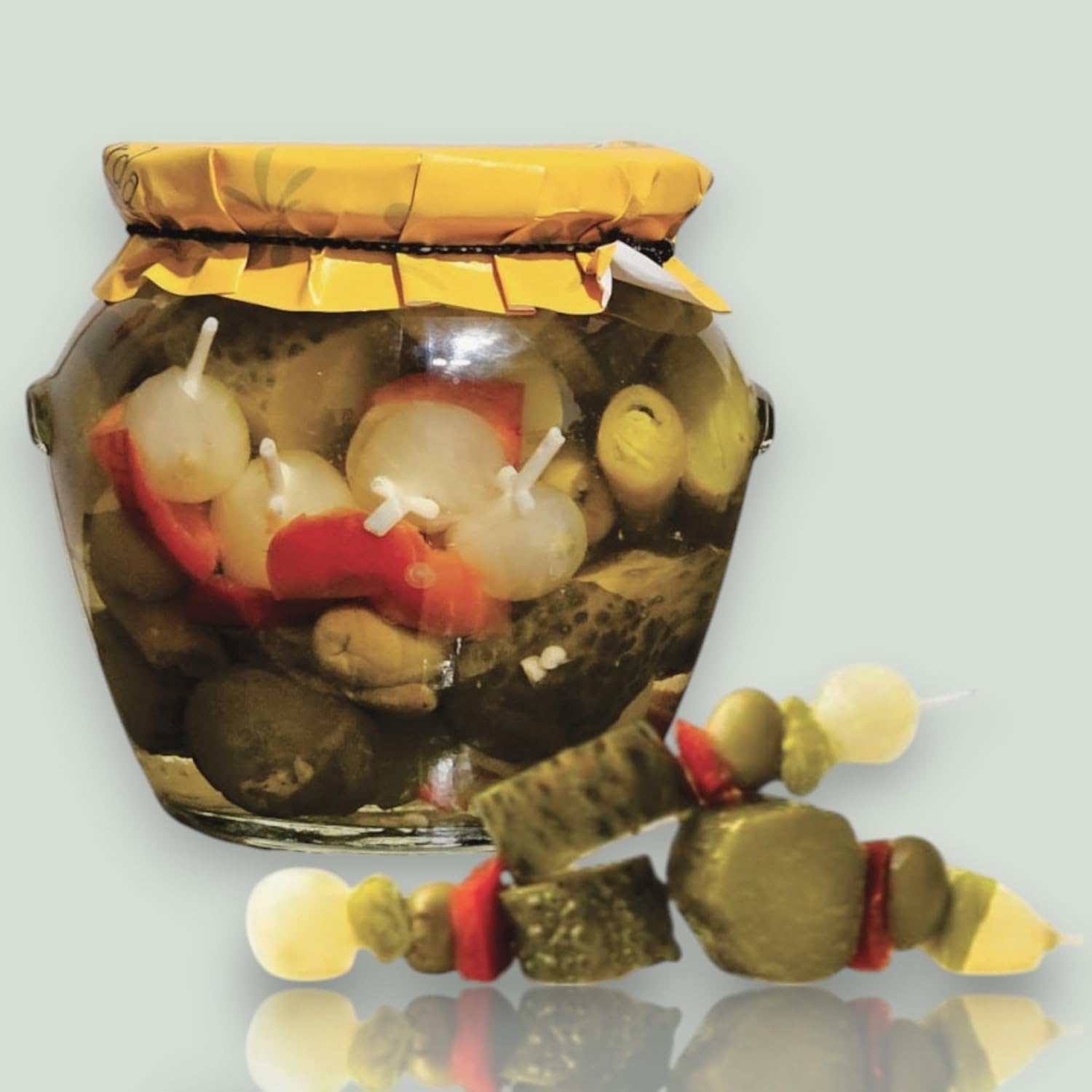 Grotaminarda | Palitos de cóctel picantes | Banderillas Picante | 20oz (580gr) | Paquete de 1