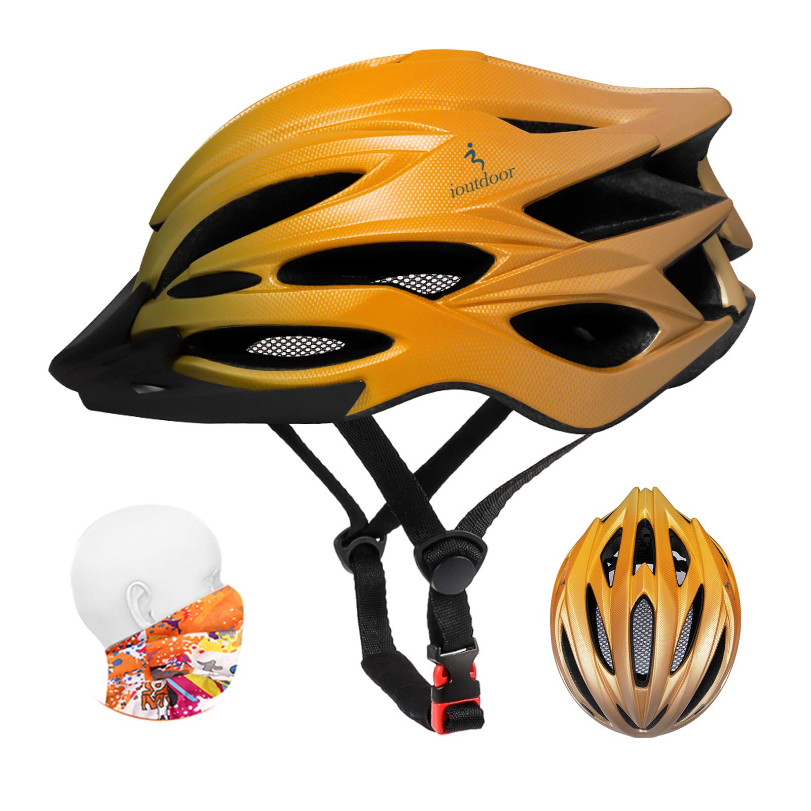 ioutdoor Premium Fahrradhelm, CE CPSC Zertifikat (Gradient Gelb)