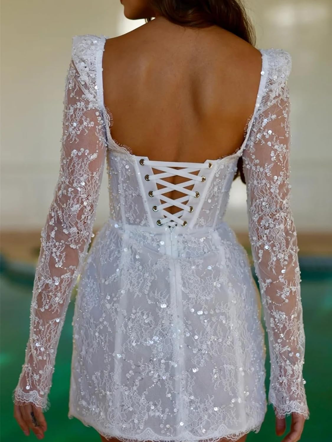 Short Wedding Dresses for Bride Mini Beach Bridal Dress Lace Boho Wedding Reception Party Gowns 2026