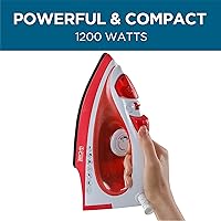 Vista 7 de Plancha de vapor Westinghouse para ropa, con tanque para 5 onzas de agua, Plástico Goma Metal, Verde, 1