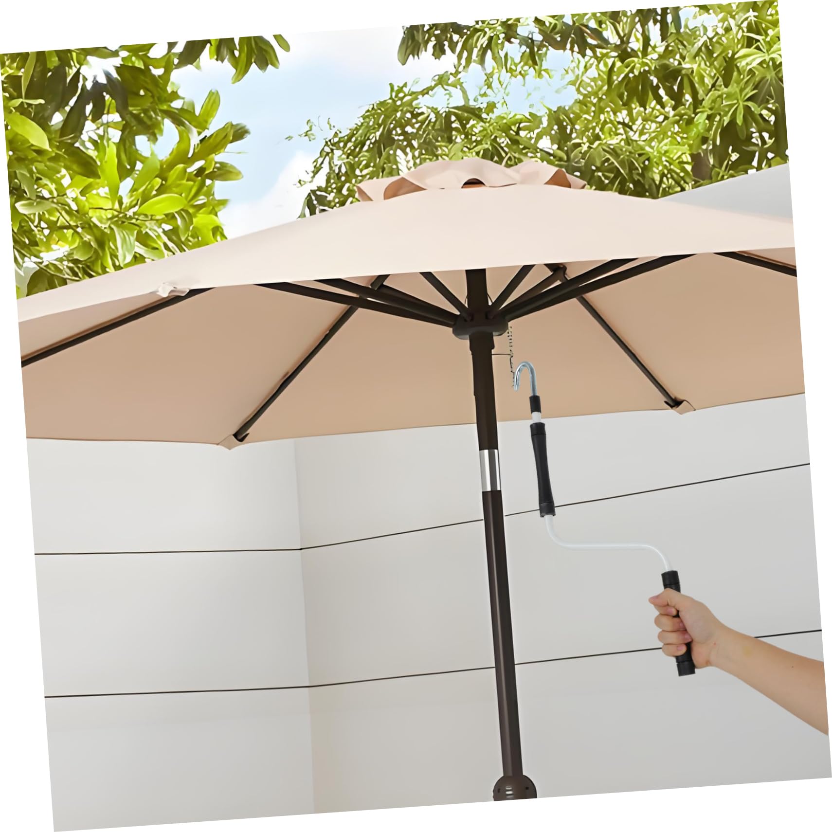 BESTonZON Manivela Toldo Manual Diseño Ergonómico y Mango de Goma para Toldos Retráctiles de Uso Exterior en Terrazas y Refugios Lluvia