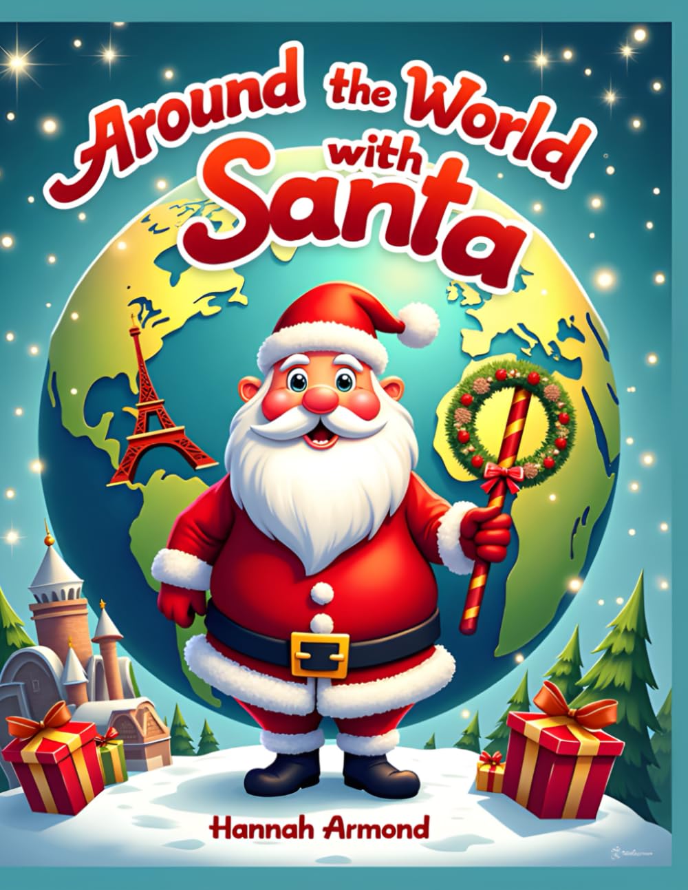 Around the World with Santa: Kids Coloring Book | Ages 4–10