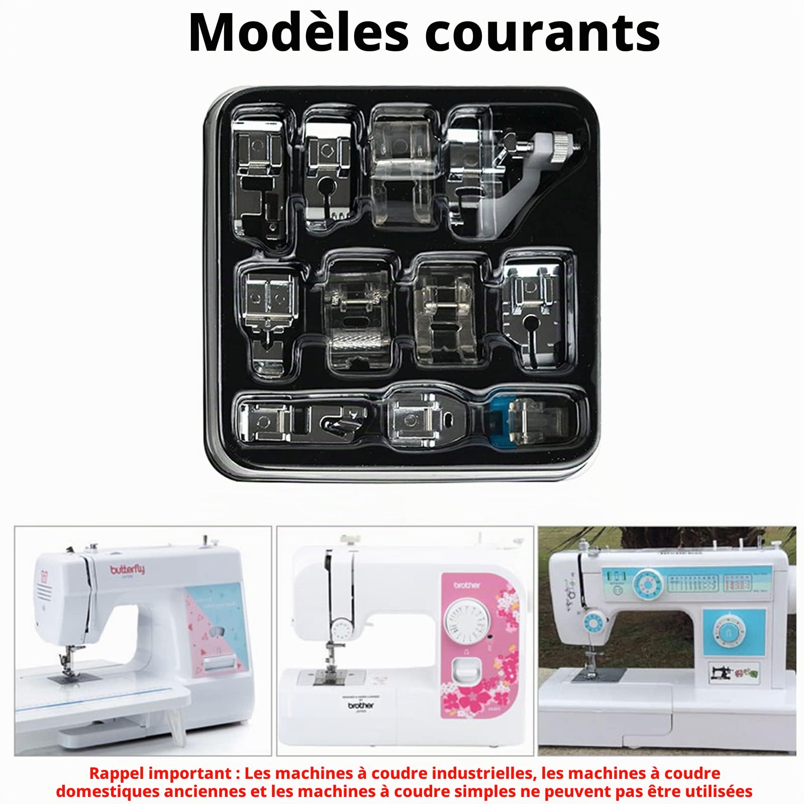 618 Machine à Coudre électrique Multifonction avec Pédale, Mini machine à coudre 20 points Machine à Coudre électrique pour Débutants (Machine à Coudre+Kit de Couture + 11 Pieds Presseurs)