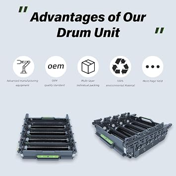 Drum Unit Replacement for DR431CL, Compatible with Brother Printer HL-L8260CDW HL-L8360CDW HL-L8360CDWT HL-L8360CDWMT MFC-L8610CDW MFC-L8900CDW, 30000 Page Yield, Replace# DR-431CL