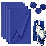 Koogel 330 Sheets Tissue Paper Bulk, 14 x 10 Inch Dark Blue Gift Wrapping Tissue Paper for Wedding Birthday DIY Crafts Art Project