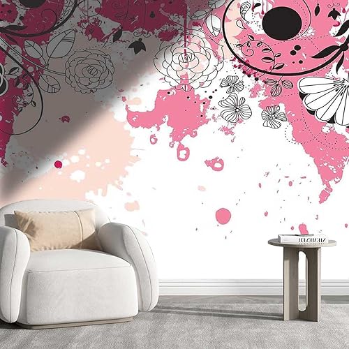 Papel tapiz floral para dormitorio, decoración de pared de cocina, para dormitorio, aspecto totalmente nuevo (31.5 pulgadas de ancho) x 24 pulgadas
