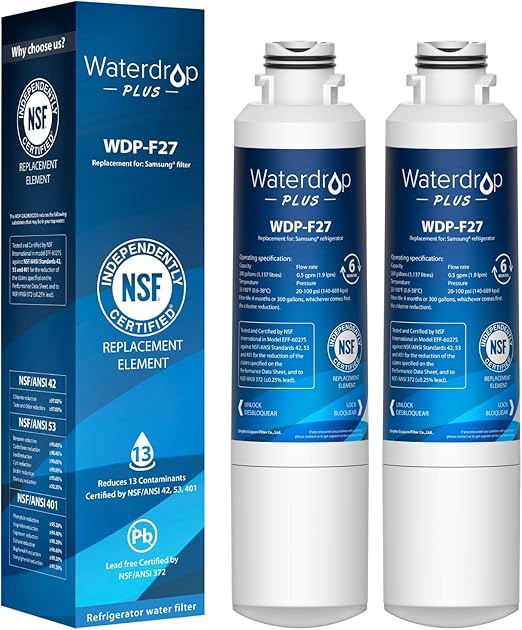 Waterdrop Plus DA2900020B 𝐍𝐒𝐅 𝟒𝟎𝟏 𝐂𝐞𝐫𝐭𝐢𝐟𝐢𝐞𝐝 Refrigerator