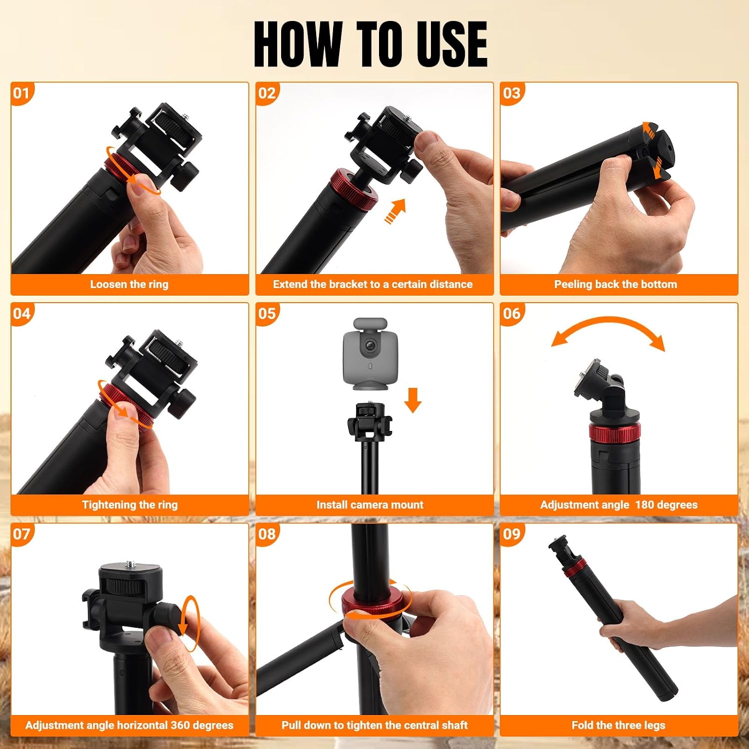 Camera Stand for Xbotgo Chameleon,Lightweight Aluminum Tripod