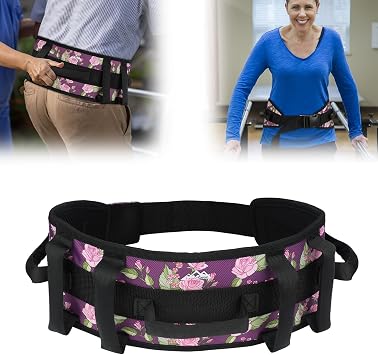supregear Gait Belt - Anti-Slip Transfer Belt for Seniors, Nursing Safety Patient Assist with 7 Handles - Elderly, Bariatric, Handicap, Physical Therapy - PT Gate Strap Quick-Release Buckle