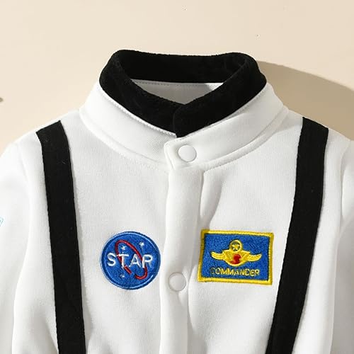Miniatura 2 de Traje de astronauta para bebé, niño y niña, traje de Halloween, enterizo espacial con capucha, mameluco con capucha, ropa de cosplay