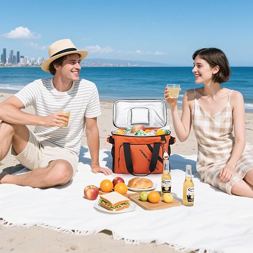Miniatura 8 de Maelstrom 30 Can Large Leakproof Soft Cooler Bag, Insulated Collapsible Ice Chest with Bottle Opener, Portable for Beach, Camping, Travel & Shopping