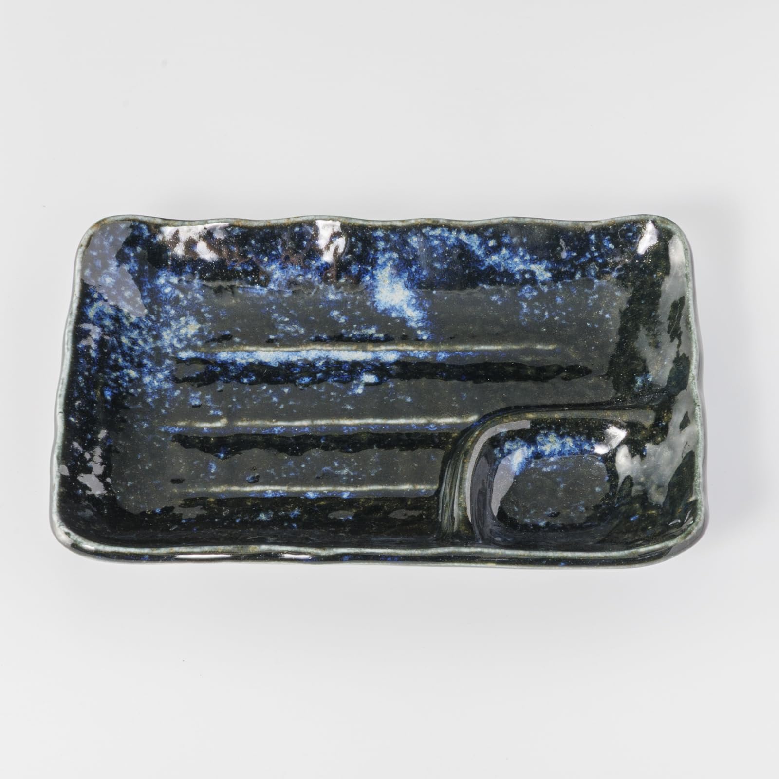 Mino Ware Rectangular Partition Plate 17cm