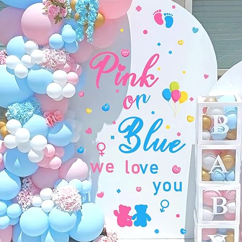 Vista 44 de Barri Design Suministros para fiesta de feliz cumpleaños, decoraciones de primer cumpleaños para niños, telón de fondo de fiesta de caramelo