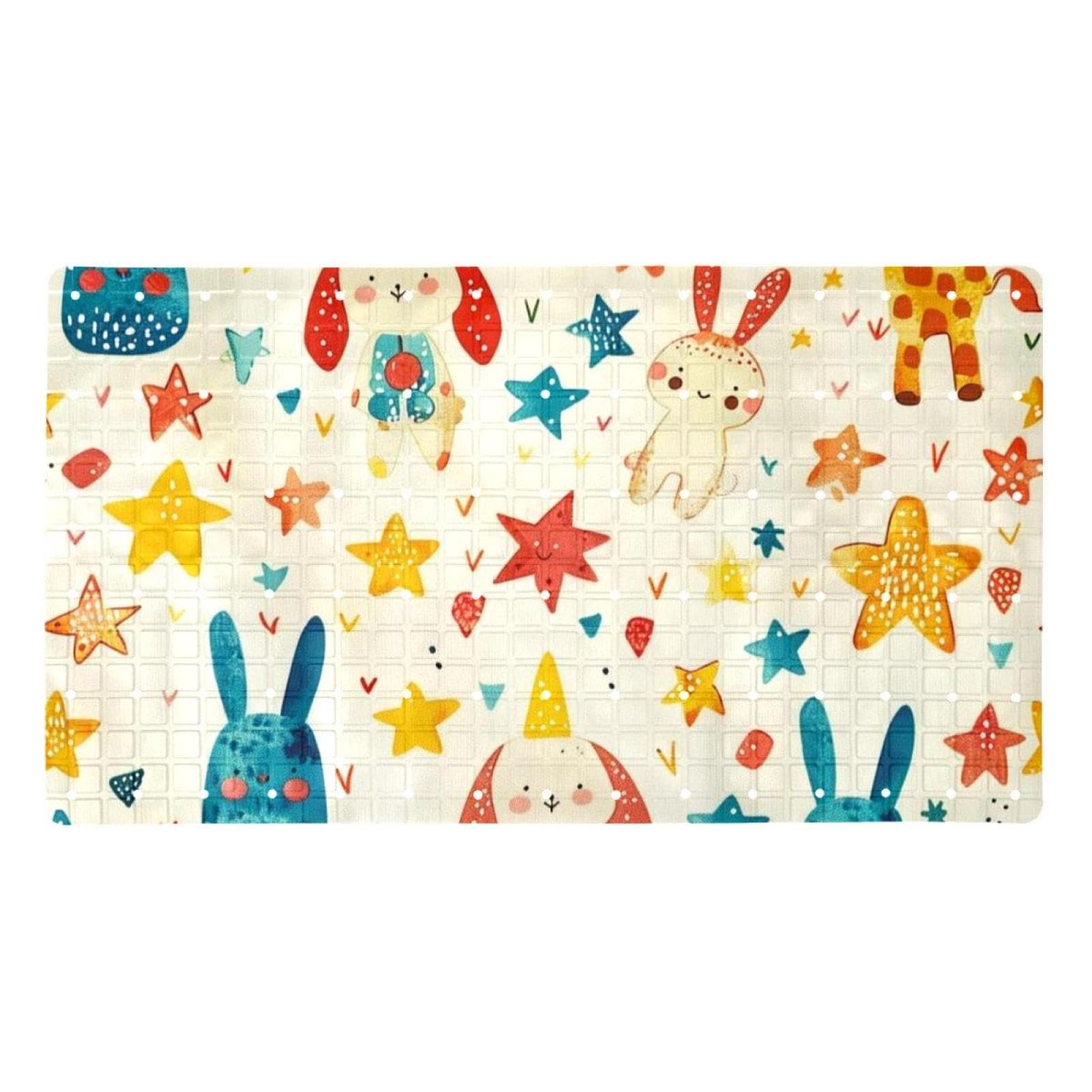 Tapis de bain antidérapant extra long absorbant en PVC